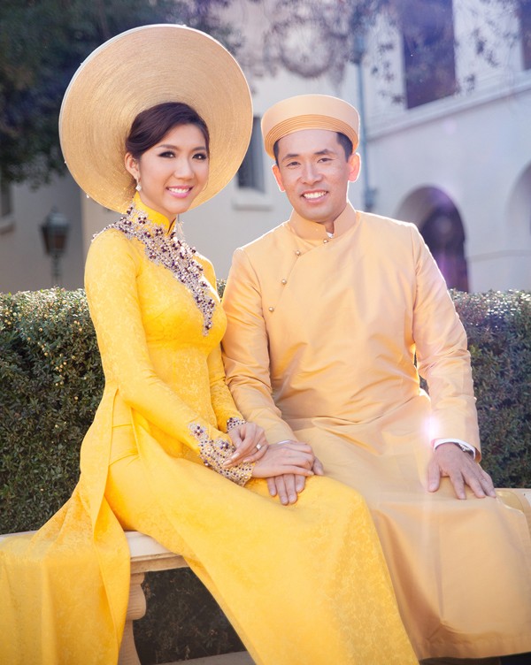 Ngọc Quyên tung ảnh cưới với áo dài trên đất Mỹ - ảnh 2