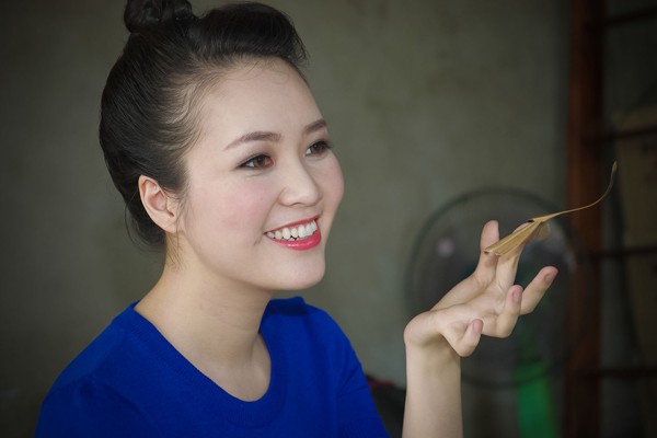 Á hậu Thụy Vân giản dị, thân thiện thăm người khuyết tật - ảnh 5