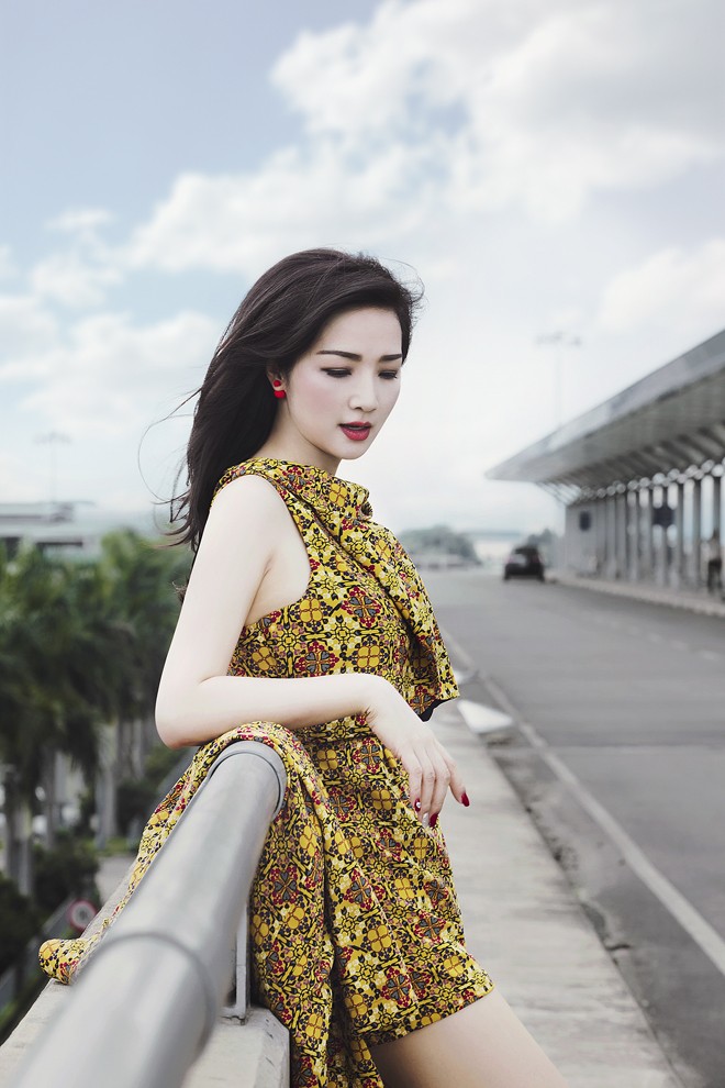 Hoa hậu Giáng My sành điệu, trẻ trung như thiếu nữ - ảnh 8