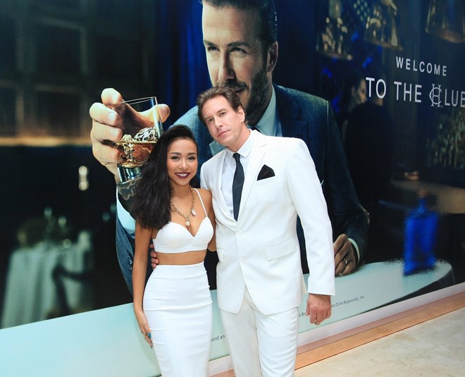 Hà Hồ, Thanh Hằng gợi cảm dự tiệc cùng David Beckham - ảnh 12