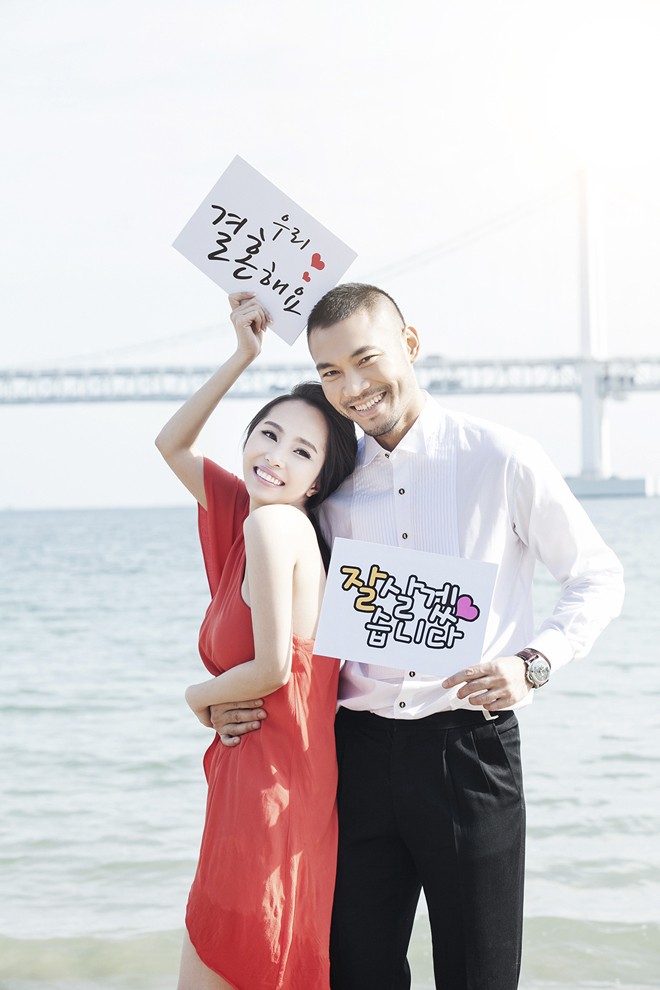 Quỳnh Nga, Doãn Tuấn mặc Hanbok chụp ảnh cưới - ảnh 9