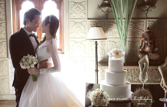 Trúc Diễm hôn chú rể Việt kiều tình tứ trong ảnh cưới - ảnh 6