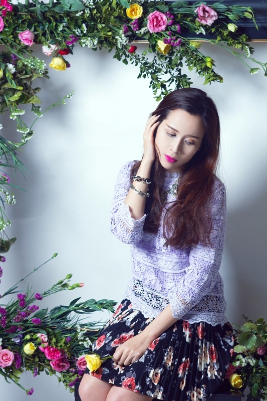 Lưu Hương Giang đẹp như 'thiếu nữ trong tranh' - ảnh 6