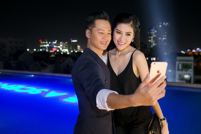 Đức Tuấn dắt tay siêu mẫu Thu Hằng đi dự tiệc - ảnh 5