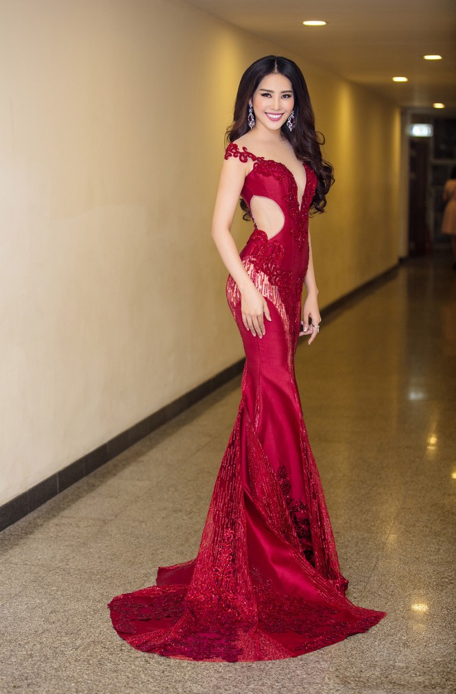 Nam Em quyến rũ dự thảm đỏ sau khi trở về từ Miss Earth - ảnh 1