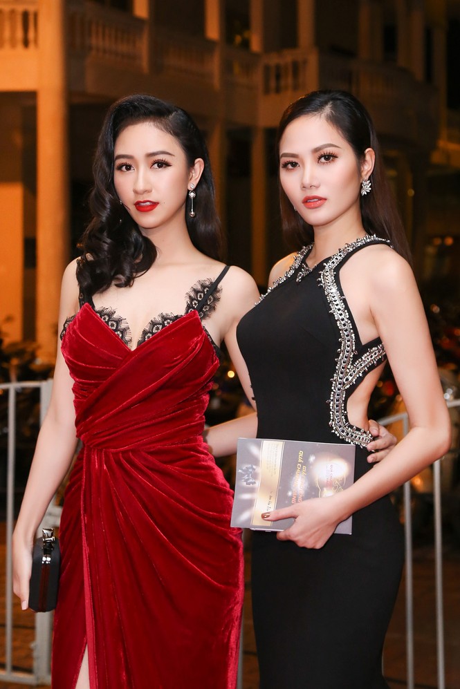 Người đẹp Hà Thu, Diệu Linh gợi cảm với sắc đen - đỏ - ảnh 5
