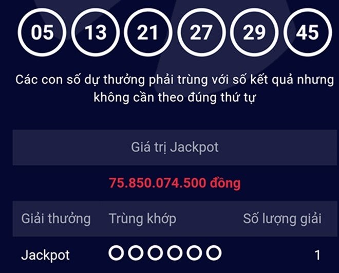 Mùng 2 tết, trúng độc đắc 76 tỷ đồng - ảnh 1