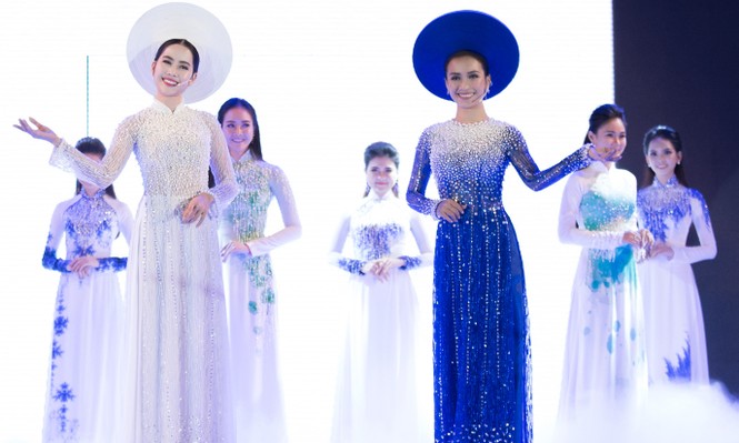 Nam Em đẹp rạng ngời với áo dài trắng tinh khôi - ảnh 7