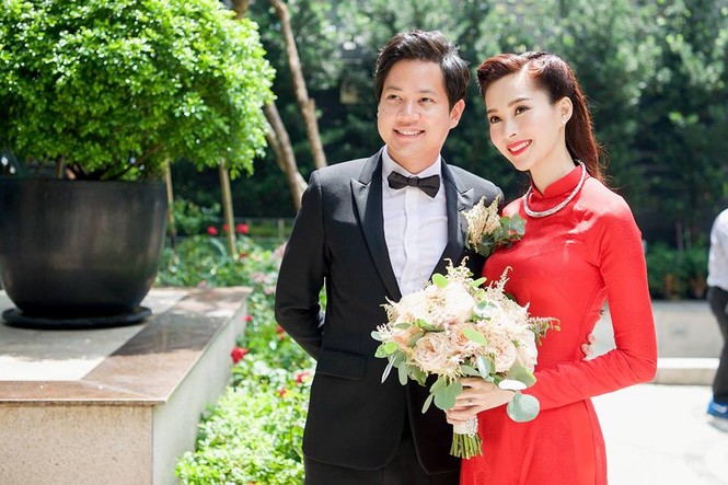 Những hình ảnh độc quyền về đám cưới Hoa hậu Thu Thảo - ảnh 2