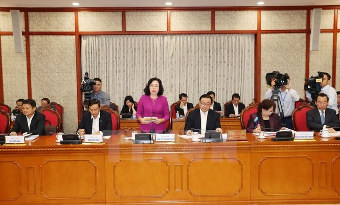 Bộ Chính trị làm việc với Ban Thường vụ Thành ủy Hà Nội - ảnh 4