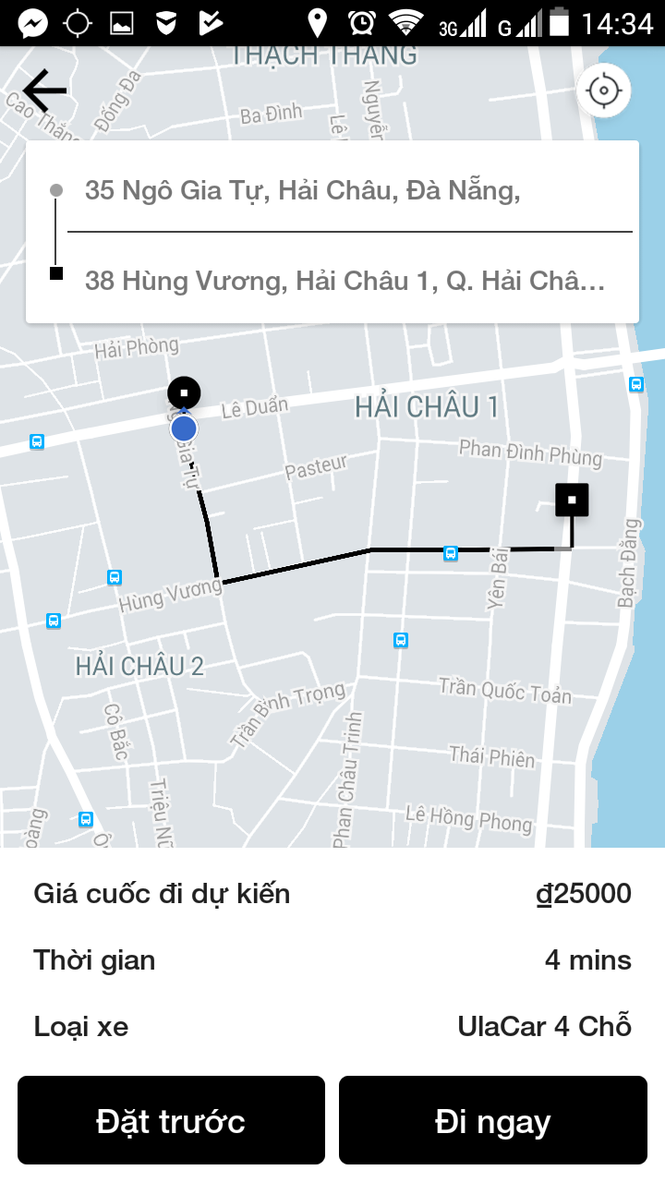 Ứng dụng đặt xe, ứng dụng ULA, Đà Nẵng - ảnh 1
