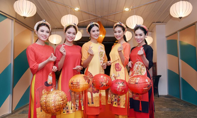Ngọc Hân cùng dàn người đẹp diễn áo dài tại tiệc chào mừng APEC - ảnh 5