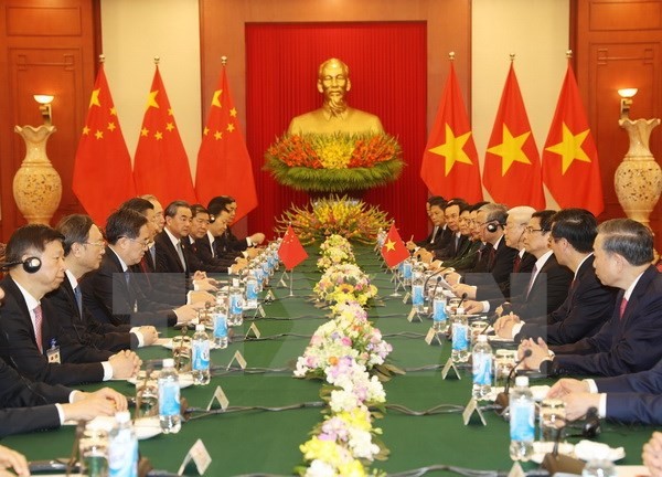 Tổng Bí thư Nguyễn Phú Trọng hội đàm với Tổng Bí thư Trung Quốc - ảnh 1