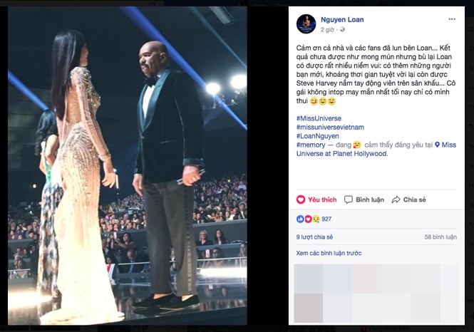 MC Steve Harvey tiếc nuối vì Nguyễn Thị Loan trượt top 16 - ảnh 1