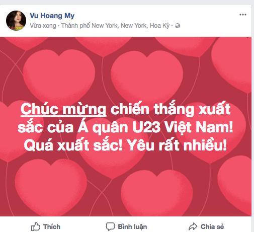 Dàn Hoa, Á hậu thốt lời yêu thương, tự hào về 'người hùng' U23 Việt Nam - ảnh 2