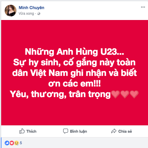 Dàn Hoa, Á hậu thốt lời yêu thương, tự hào về 'người hùng' U23 Việt Nam - ảnh 12