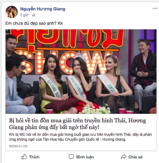 Hương Giang gợi nhớ màn ứng xử của Phi Thanh Vân trên truyền hình Thái - ảnh 2