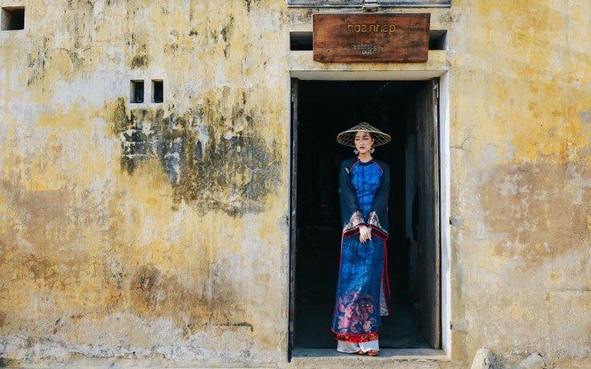 'Nàng thơ xứ Huế' Ngọc Trân mê hoặc với áo dài cảm hứng hội hoạ - ảnh 6