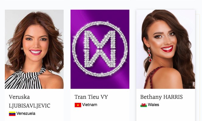 Hoa hậu Trần Tiểu Vy chính thức xuất hiện trên trang chủ Miss World - ảnh 1