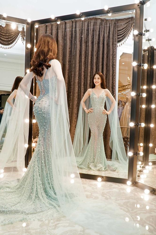 Phương Nga diện đầm dạ hội lộng lẫy trong tiệc chào mừng Miss Grand - ảnh 4