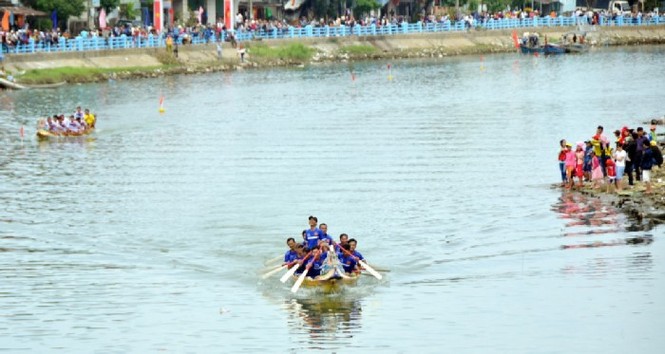 Bình Định: Tưng bừng hội đua thuyền trên sông Gò Bồi - ảnh 5