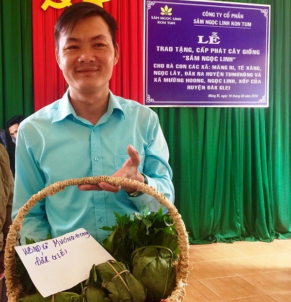 Trao tặng 46.500 cây sâm Ngọc Linh giống tại vùng cao Kon Tum - ảnh 1
