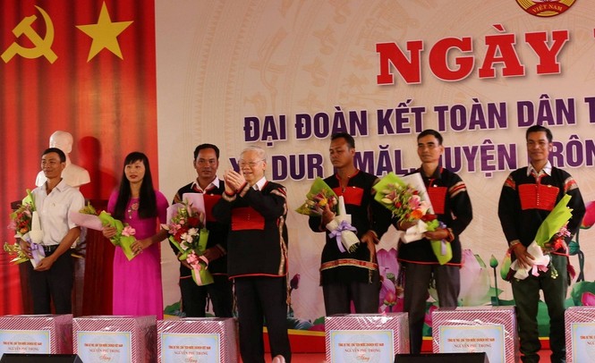 Tổng Bí thư, Chủ tịch nước dự ngày hội Đại đoàn kết tại Đắk Lắk - ảnh 2
