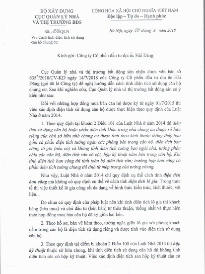 diện tích căn hộ - ảnh 1