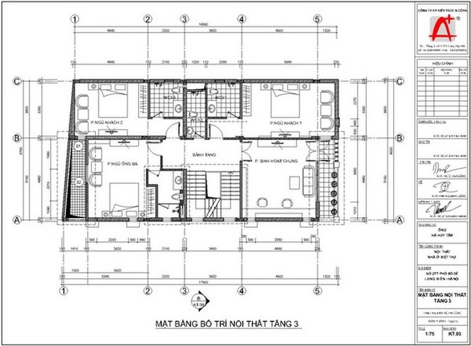 Bản thiết kế chi tiết nội thất nhà 4 tầng đẹp hút hồn ở Long Biên - ảnh 3