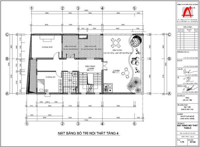 Bản thiết kế chi tiết nội thất nhà 4 tầng đẹp hút hồn ở Long Biên - ảnh 4