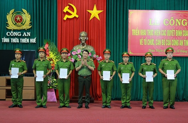 Triển khai các quyết định của Bộ Công an về công tác tổ chức, cán bộ - ảnh 1