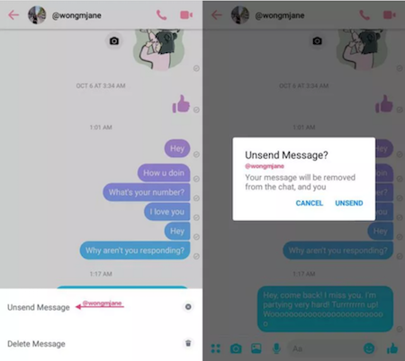 Facebook thử nghiệm tính năng thu hồi tin nhắn cho Messenger - ảnh 1