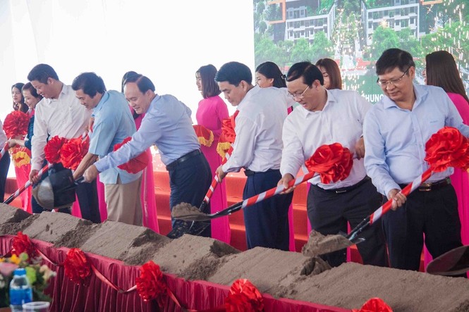 Dự án đầu tư xây dựng NƠXH tại Đông Anh được khởi công - ảnh 1