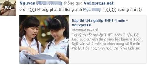 Thi tốt nghiệp THPT 4 môn, teen nói gì? - ảnh 1