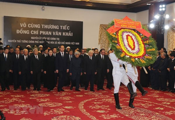 Lễ viếng nguyên Thủ tướng Phan Văn Khải - ảnh 2