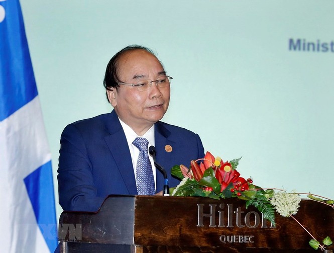 Hình ảnh về hoạt động của Thủ tướng Nguyễn Xuân Phúc tại Canada - ảnh 1