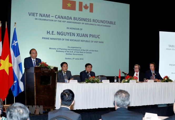 Hình ảnh về hoạt động của Thủ tướng Nguyễn Xuân Phúc tại Canada - ảnh 2