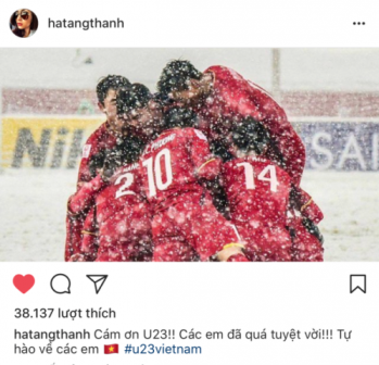 Khoảnh khắc đẹp nhất sau chung kết U23 được loạt sao đồng loạt chia sẻ - ảnh 2