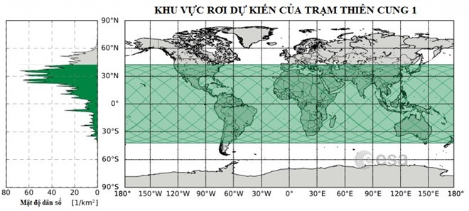 Trạm vũ trụ Trung Quốc sẽ rơi xuống Trái Đất trong 24 giờ tới - ảnh 1