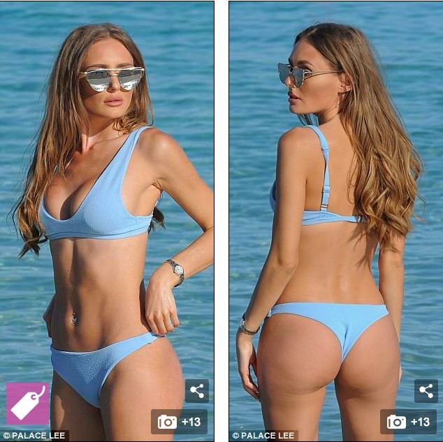 Mát mắt ngắm Georgie Clarke quyến rũ với bikini xanh bé xíu - ảnh 9