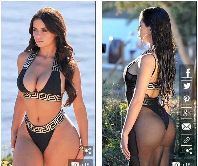 Mê mẩn ngắm đường cong 'nảy lửa' của Demi Rose - ảnh 12
