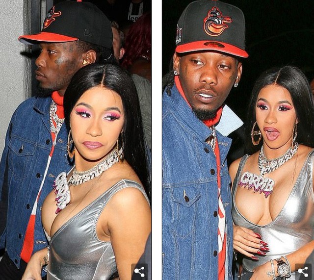 Cardi B áo cutout bó chặt, khoe ngực quá đà - ảnh 5