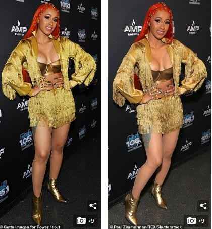 Cardi B suýt lộ ngực vì váy hở bạo, nhảy sung trên sân khấu - ảnh 6