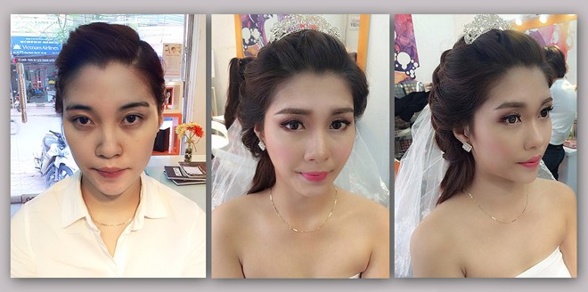 Thận trọng với trang điểm mùa cưới - ảnh 2