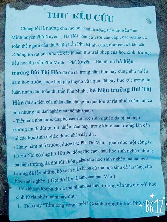 Mạng xã hội tố cáo lạm thu đầu năm - ảnh 1