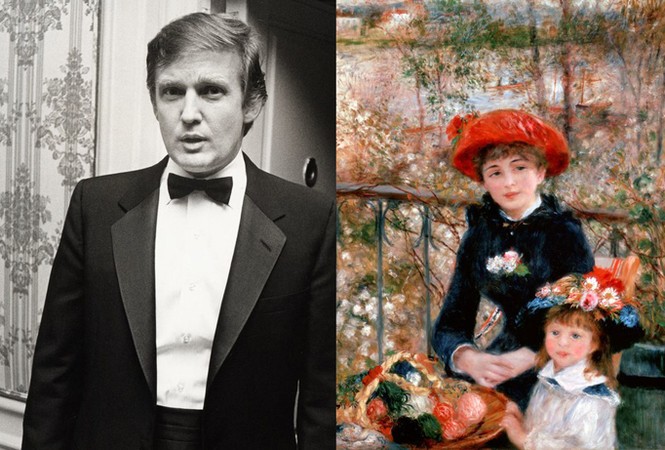 Ông Donald Trump treo tranh giả - ảnh 1