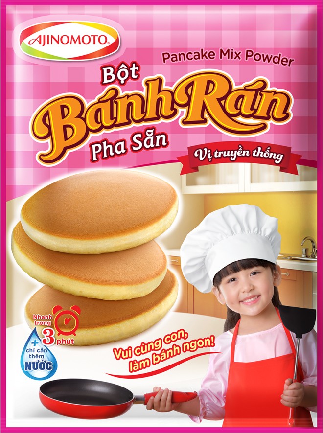 Cùng bé làm bánh rán tiện lợi với bột bánh rán pha sẵn Ajinomoto - ảnh 1