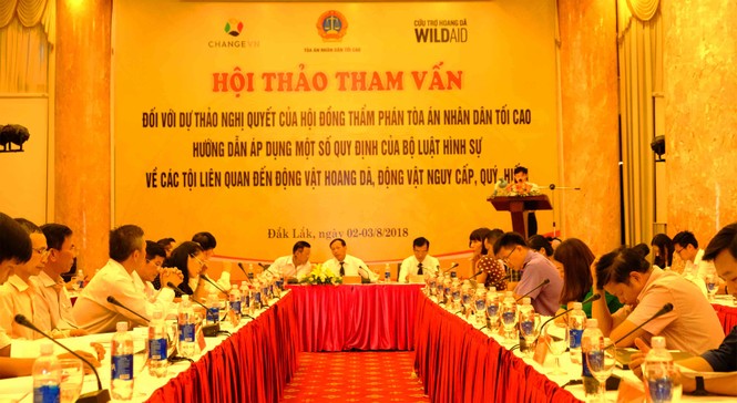 Hội thảo tham vấn đầu tiên của Tòa Tối Cao về động vật hoang dã - ảnh 2
