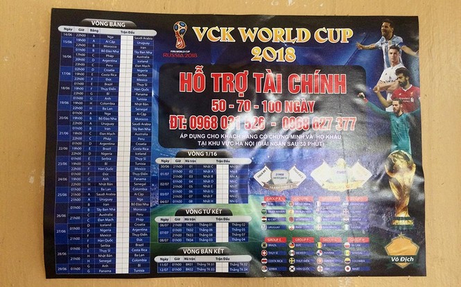 Cầm đồ, cho vay tín dụng đen 'chạy đua' mùa World Cup - ảnh 1