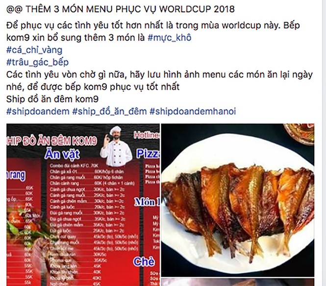 Nở rộ các dịch vụ ăn theo World Cup 2018 - ảnh 1